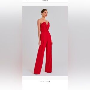 NADINE MERABI 
Vanessa Wide-Leg Strapless Woven